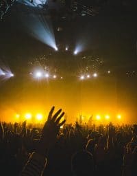 Large concert crowd